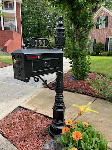 Photo of a modern mailbox in a residential community.