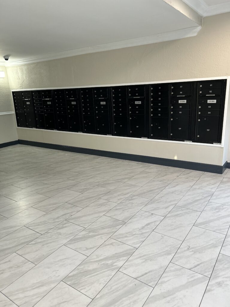 ADA compliant package room in Florida.