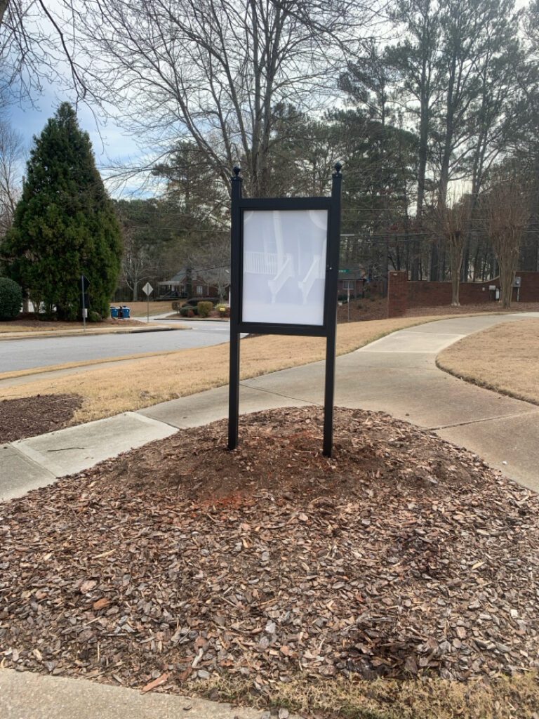 Photo of a community bulletin board.